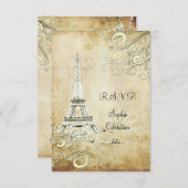 RSVP  EIFFEL TOWER/VANILLA SWIRLS (Voorkant / Achterkant)