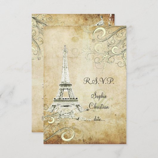 RSVP EIFFEL TOWER/VANILLA SWIRLS (Voorkant / Achterkant)