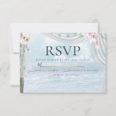 RSVP | Elegant Beach Driftwood Floral Arbor Kaart (Voorkant)