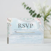 RSVP | Elegant Beach Driftwood Floral Arbor Kaart (Staand voorkant)