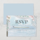 RSVP | Elegant Beach Driftwood Floral Arbor Kaart (Voorkant / Achterkant)