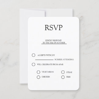 rsvp elegant bruiloft uitnodigbundel eenvoudig bedankkaart