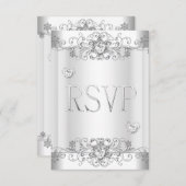 RSVP Elegant Event Silver White (Voorkant / Achterkant)