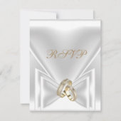 RSVP Elegant Feest Goud Zilver Wit Kaart (Voorkant)