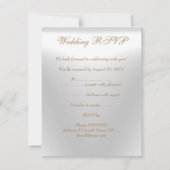 RSVP Elegant Feest Goud Zilver Wit Kaart (Achterkant)
