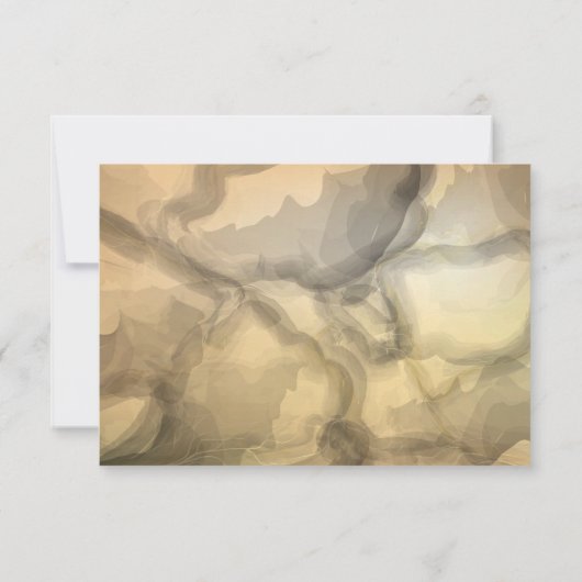 RSVP | Elegant gemarmerd goud en zwart (Achterkant)