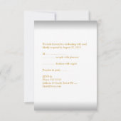 RSVP Elegant Huwelijksjubileum Witte Goud (Achterkant)