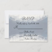 RSVP Elegant Lace en Pearls op Donkerblauw (Achterkant)