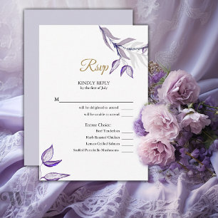 RSVP Elegant Paarse gebladerte