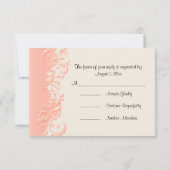 RSVP Elegant Peach Floral Swirl (Achterkant)