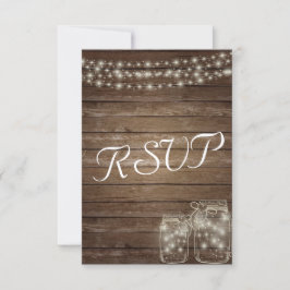 RSVP Elegant Rustic Mason Jar Lights Kaartje