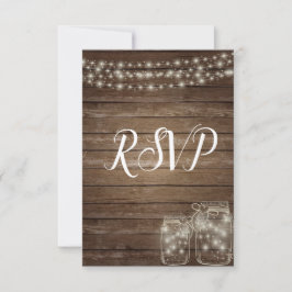 RSVP Elegant Rustic Mason Jar Lights Kaartje