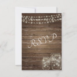RSVP Elegant Rustic Mason Jar Lights Kaartje