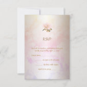 RSVP Elegant Trouwen Roze Marmer Roos Crème (Achterkant)