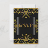 RSVP Elegant Zwart Goud Art Deco 2 (Voorkant)