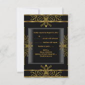 RSVP Elegant Zwart Goud Art Deco 2 (Achterkant)