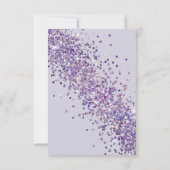 RSVP Elegante Paarse Glitter en Bladerwerk (Achterkant)
