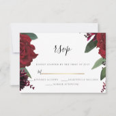 RSVP | Elegante rijke burgundy marsala bloem (Voorkant)