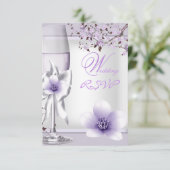 RSVP Elegante Trouw Lavendel Paars Lila 6 (Staand voorkant)
