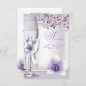 RSVP Elegante Trouw Lavendel Paars Lilac 6 (Voorkant / Achterkant)