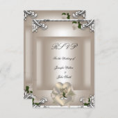 RSVP Elegante Trouwcrème Roos Zilver Wit (Voorkant / Achterkant)