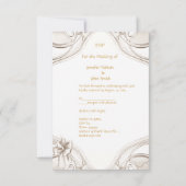 RSVP Elegante Trouwfeest Wit Goud Crème Zwanen Set (Achterkant)