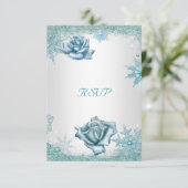 RSVP Elegante Trouwglitter Blauwgroen Blauw Wit Ro (Staand voorkant)
