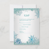 RSVP Elegante Trouwglitter Blauwgroen Blauw Wit Ro (Achterkant)