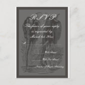 RSVP Elephant Wedding Uitnodiging Briefkaart (Voorkant)