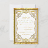 RSVP Elite Wedding Gold White beige Cream Pearl (Achterkant)