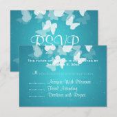 RSVP Elusive Butterflies Blue (Voorkant / Achterkant)
