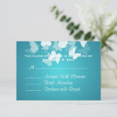 RSVP Elusive Butterflies Blue Kaartje (Staand voorkant)