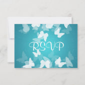 RSVP Elusive Butterflies Blue Kaartje (Achterkant)
