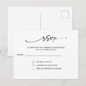 Rsvp en boda española briefkaart (Voorkant / Achterkant)
