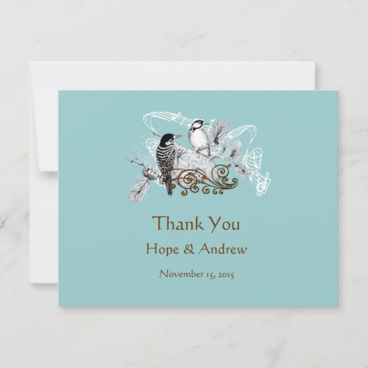 RSVP en plaats de Kaarten  Tortelduifjes (Voorkant)