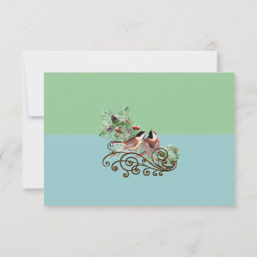 RSVP en plaats de Kaarten  Tortelduifjes (Achterkant)