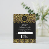 RSVP Engels Manor Zwart Goud Art Deco Nouveau (Staand voorkant)