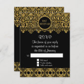 RSVP Engels Manor Zwart Goud Art Deco Nouveau (Voorkant / Achterkant)