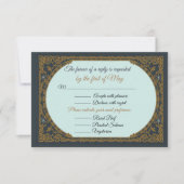 RSVP Engelse Regency stijl regencycore Elegant Kaartje (Voorkant)