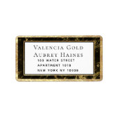 RSVP-envelop voor nachtvluchten in Graniet en Gold Etiket (Voorkant)