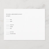 RSVP Eucalyptus Bruiloft - Waterverf Groen Menu (Achterkant)