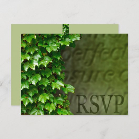 RSVP Event and Wedding Invitation Briefkaart (Voorkant / Achterkant)