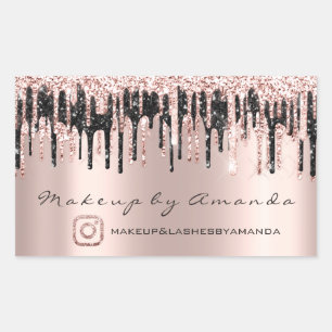 RSVP Extension Makeup Beauty Salon Drift Instagra Rechthoekige Sticker