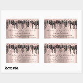 RSVP Extension Makeup Beauty Salon Microblading Rechthoekige Sticker (Vel)