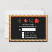 RSVP Fabulous Las Vegas Sign Casino Night RSVP (Achterkant)