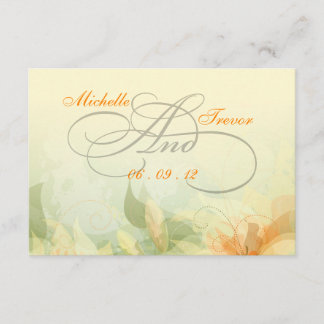 RSVP - Fancy Floral Wedding Response Cards Kaartje