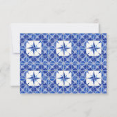 RSVP Farmhouse Boerderij Lapis Blue White Wood Rus (Achterkant)