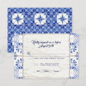 RSVP Farmhouse Boerderij Lapis Blue White Wood Rus (Voorkant / Achterkant)