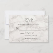 RSVP Faux Marble Alabaster Taupe Tan Abstract Kaartje (Voorkant)