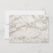 RSVP Faux Marble Alabaster Taupe Tan Abstract Kaartje (Achterkant)